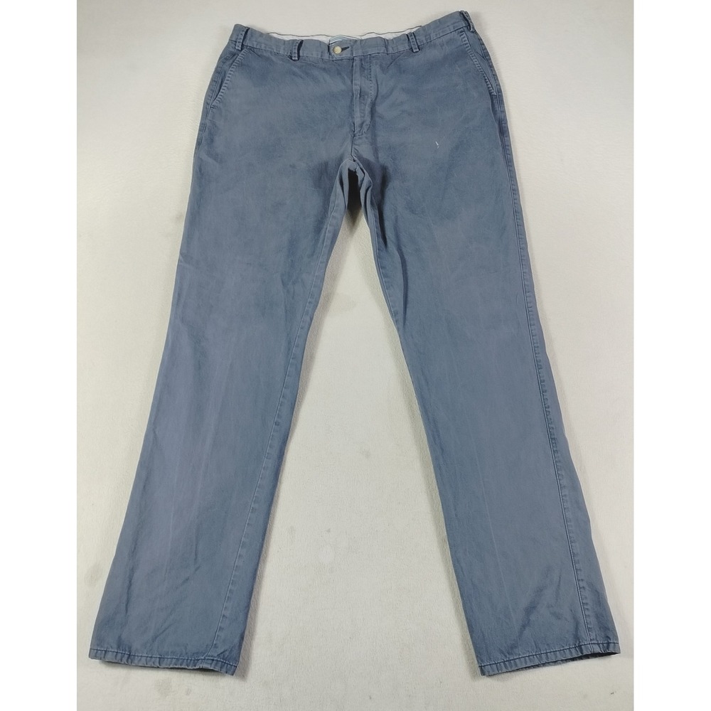 Peter Millar Pants Mens 40 Blue Pima Cotton Chino Khakis Casual Spring Business